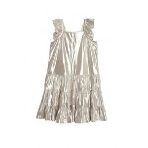 NEW ISOBELLA & CHLOE girl shine bright grey dress in grey shimmer